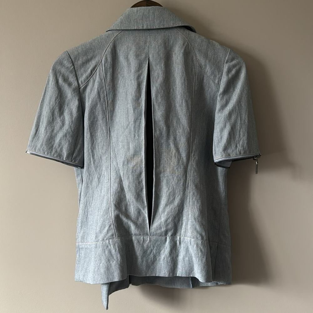 STELLA & JAMIE MULTI WAY LONG SLEEVE OR SHORT SLEEVE MOTO JACKET SIZE SMALL - Picture 5 of 11
